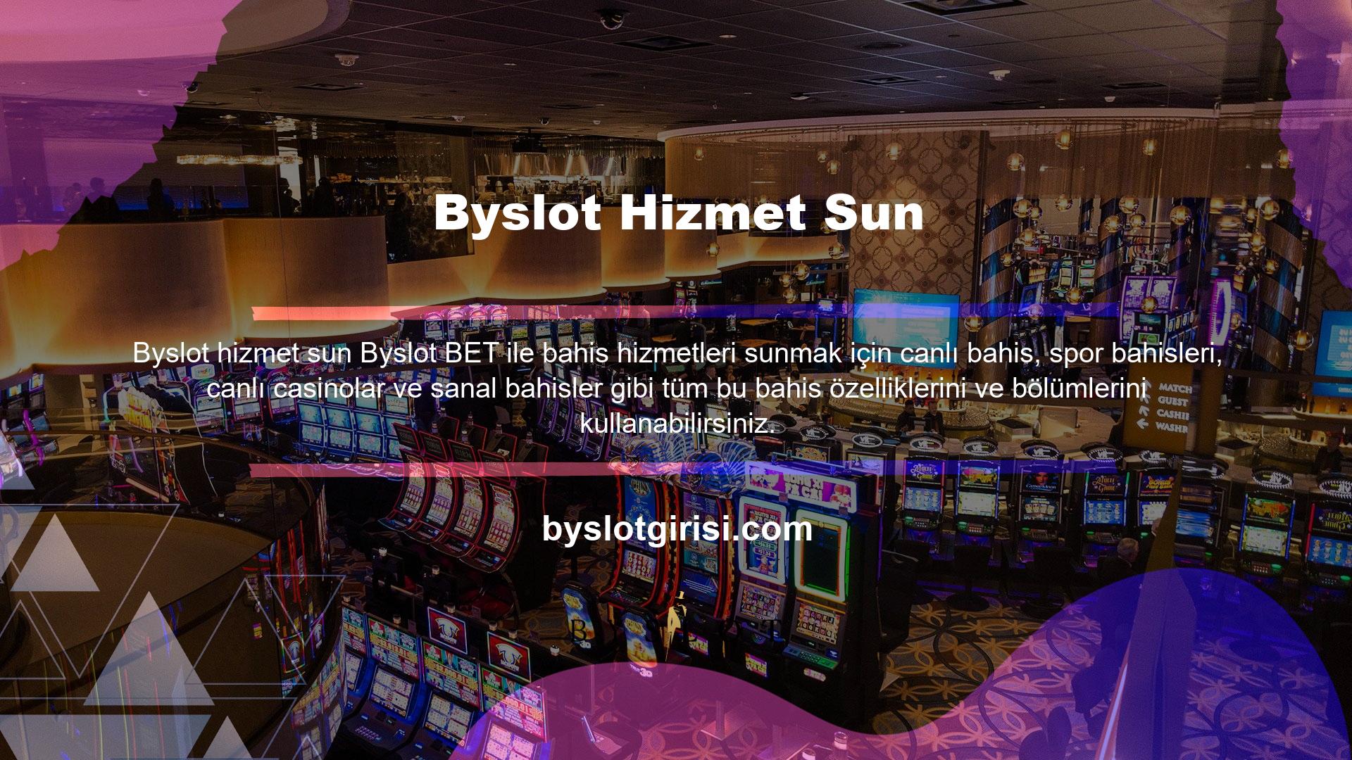 Bu bahis segmentleri, rulet, poker, blackjack ve futbol, ​​basketbol ve voleybol gibi sporlar gibi çeşitli casino oyunlarını kapsar